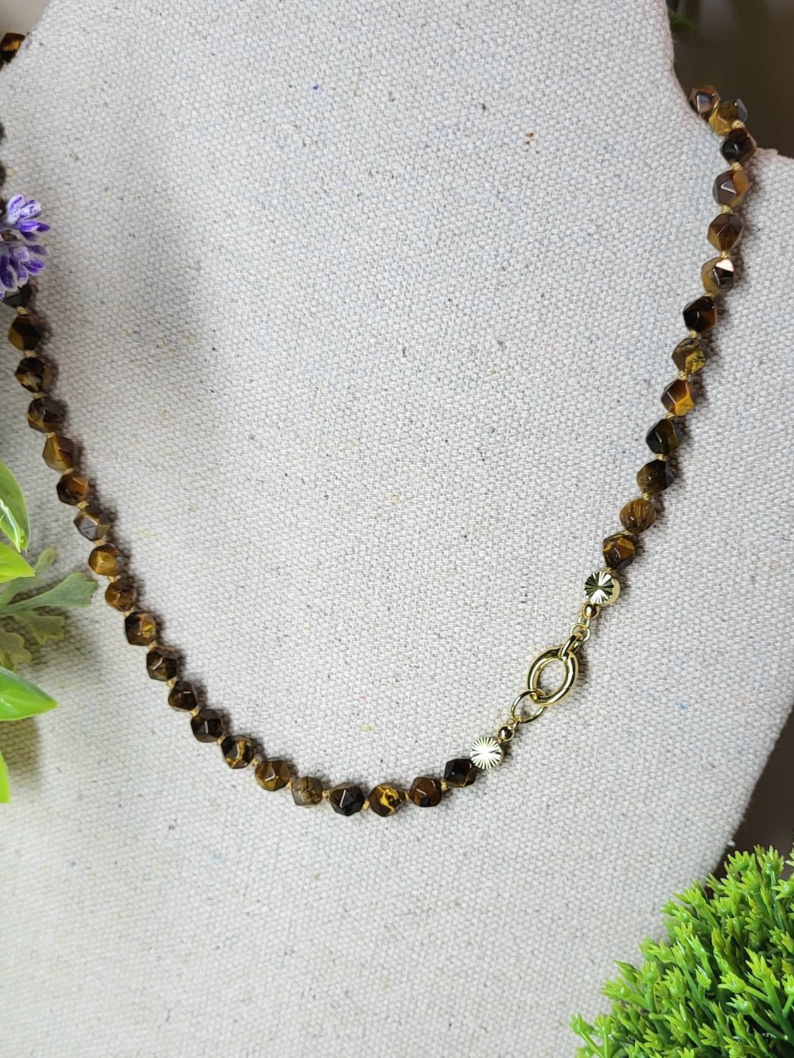 Tiger Eye Bead Necklace
