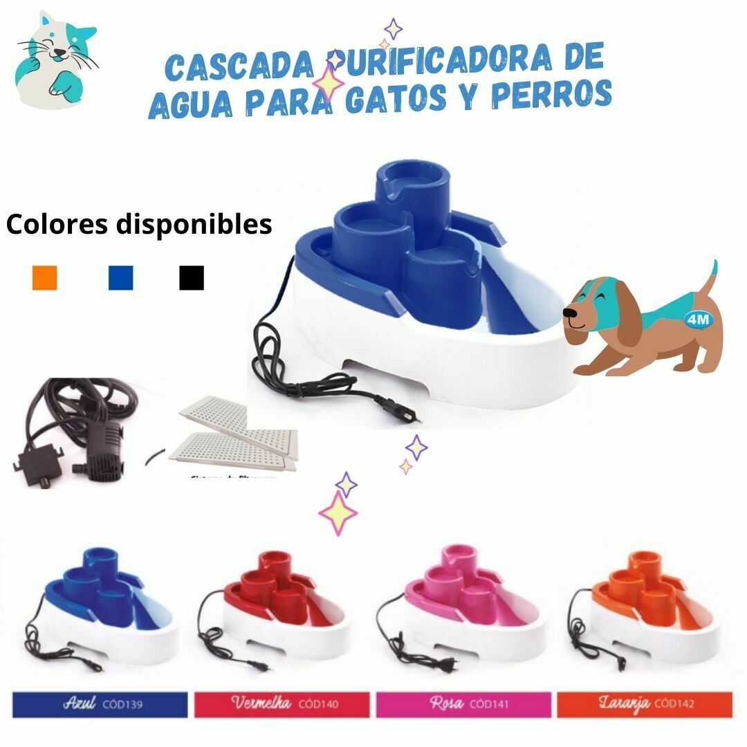 CASCADA PURIFICADORA DE AGUA PARA GATOS Y PERROS