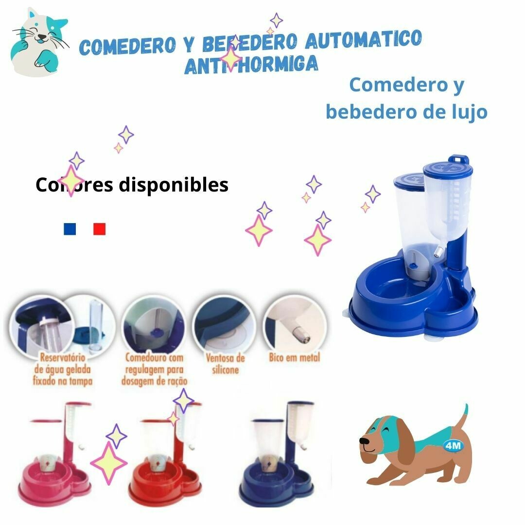Comedero y Bebedero automáticos anti-hormigas