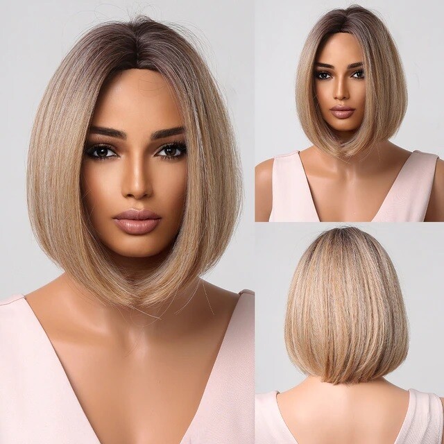 Peruca Blond Miere fara breton