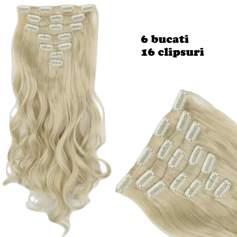 Extensii BLOND CENUSIU ondulate