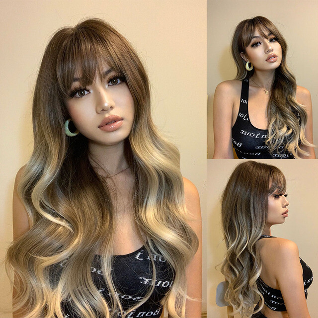Peruca OMBRE BLOND inchis