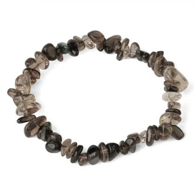 Bratara Cuart Fumuriu pietre chips 6-8mm
