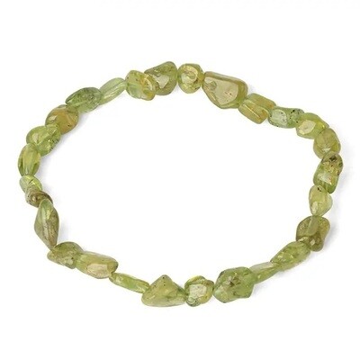 Bratara Peridot pietre chips 6-8mm