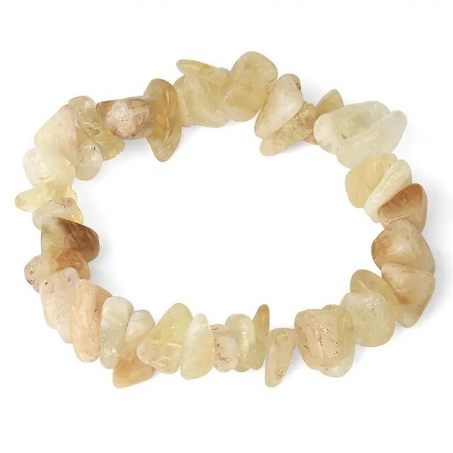 Bratara Citrin pietre chips 6-8mm