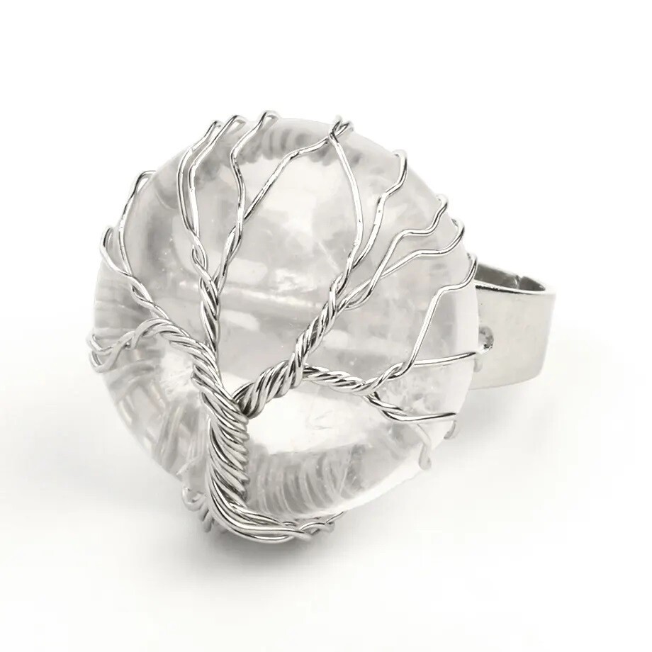 Inel Cristal de Stanca cu montura Pomul Vietii