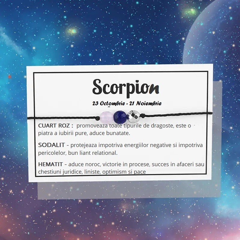 Bratara zodia SCORPION
