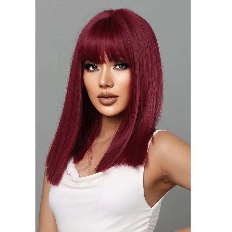 Peruca Burgundy / Visinie