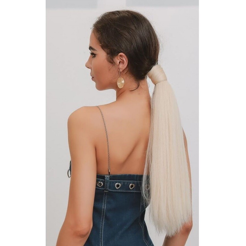 Coada BLOND platinat (60 cm)