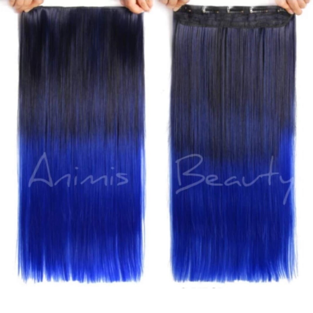 Extensii Ombre Albastru