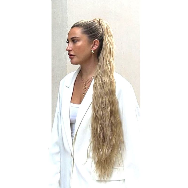 Coada Blond Cenusiu creata 85 cm