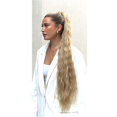 Coada Blond Cenusiu creata 85 cm
