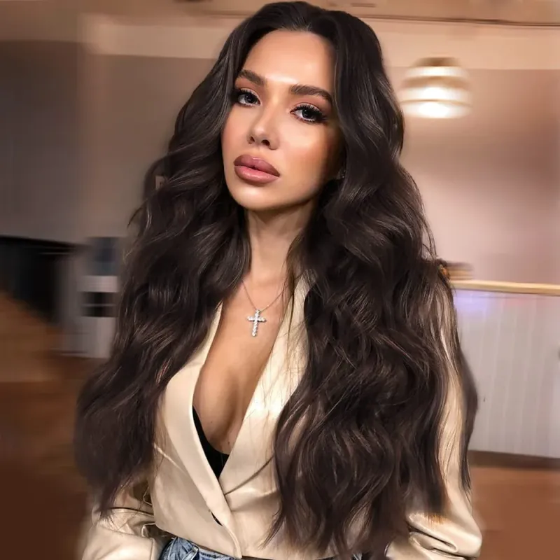Peruca SATEN inchis