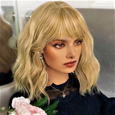 Peruca Blond Nisipiu
