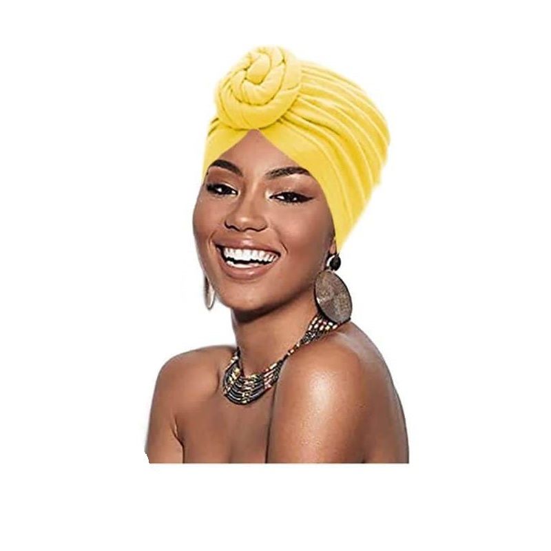 Turban dama galben