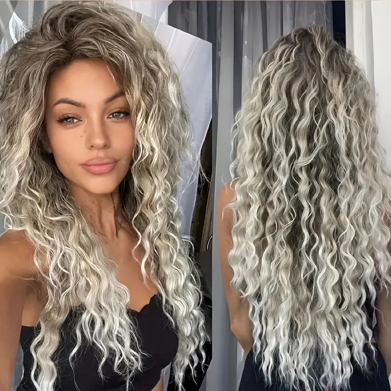 Peruca Ombre Blond Gri creata