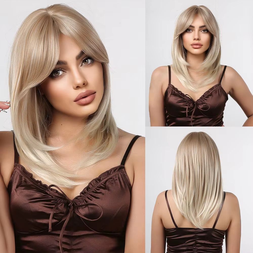 Peruca Blond Cenusiu