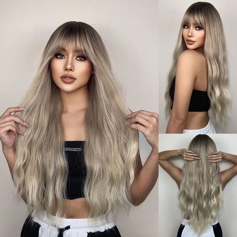 Peruca Blond Cenusiu inchis