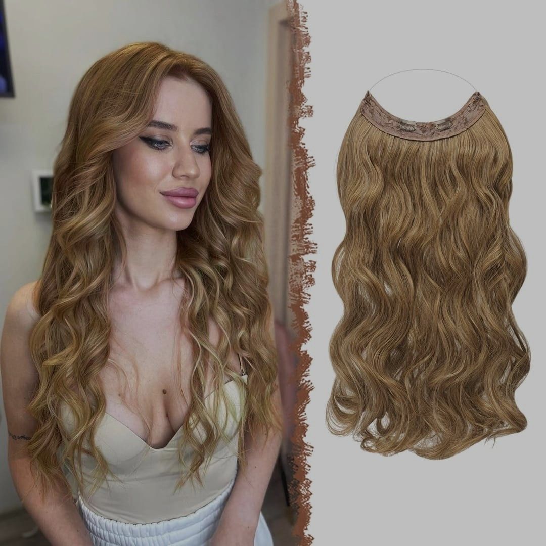 Extensii Blond Nisipiu 2 in 1