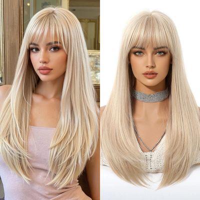 Peruca Blond Cenusiu