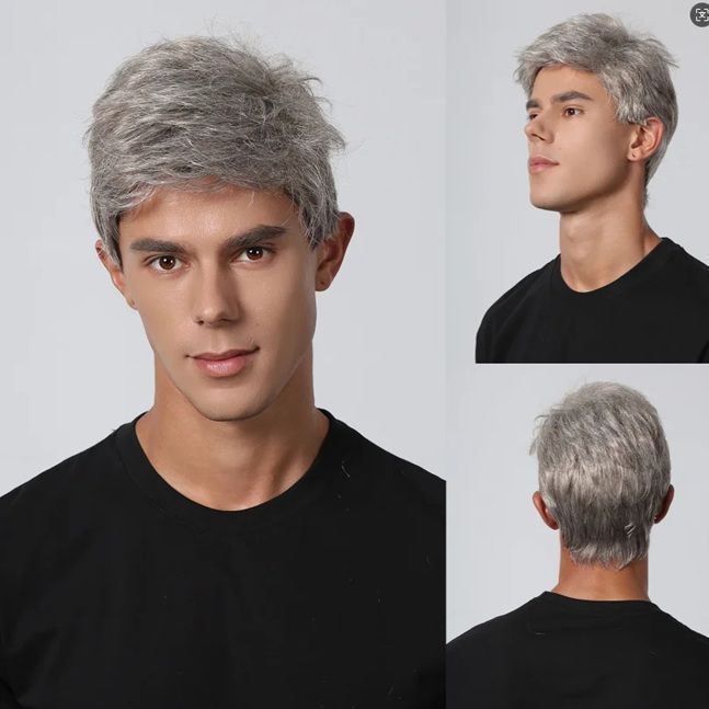 Peruca Gri pentru barbati Cosplay / Helloween