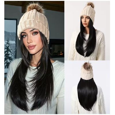 Peruca Neagra tip caciula