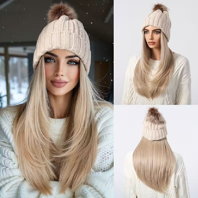 Peruca Blond cenusiu tip caciula