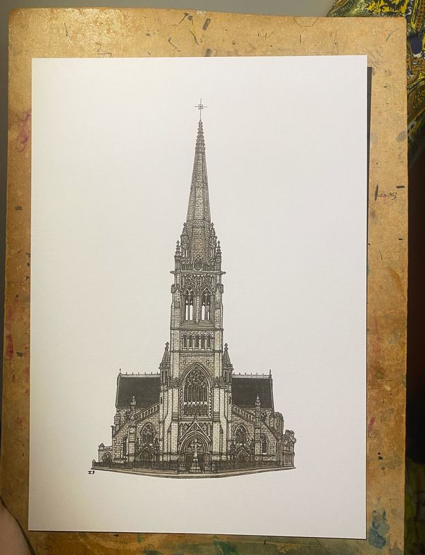 St Peter's Church, Phibsboro - Print - A4
