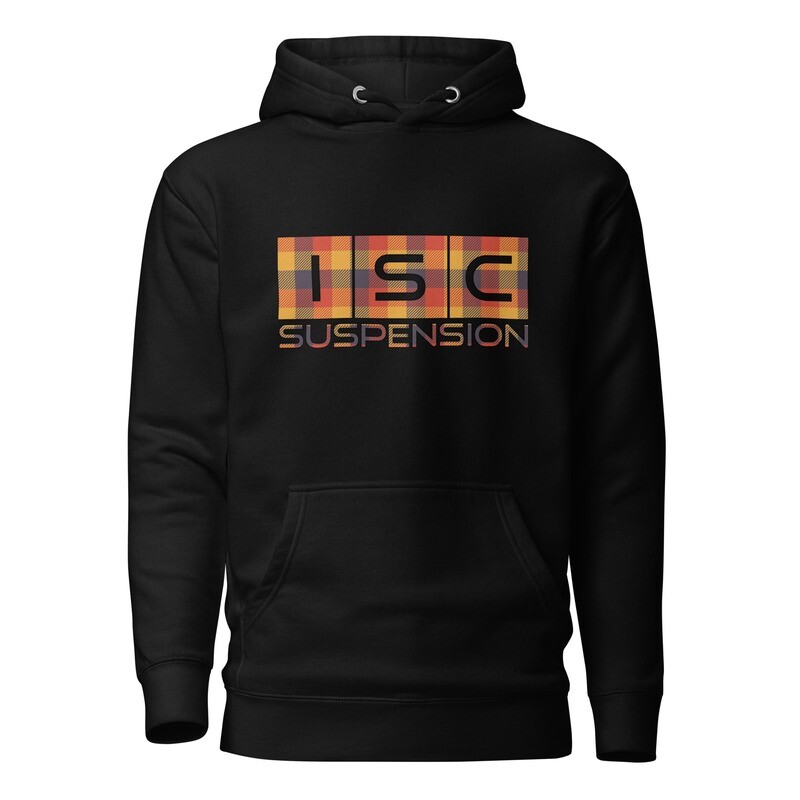 ISC Fall Plaid Hoodie BLACK