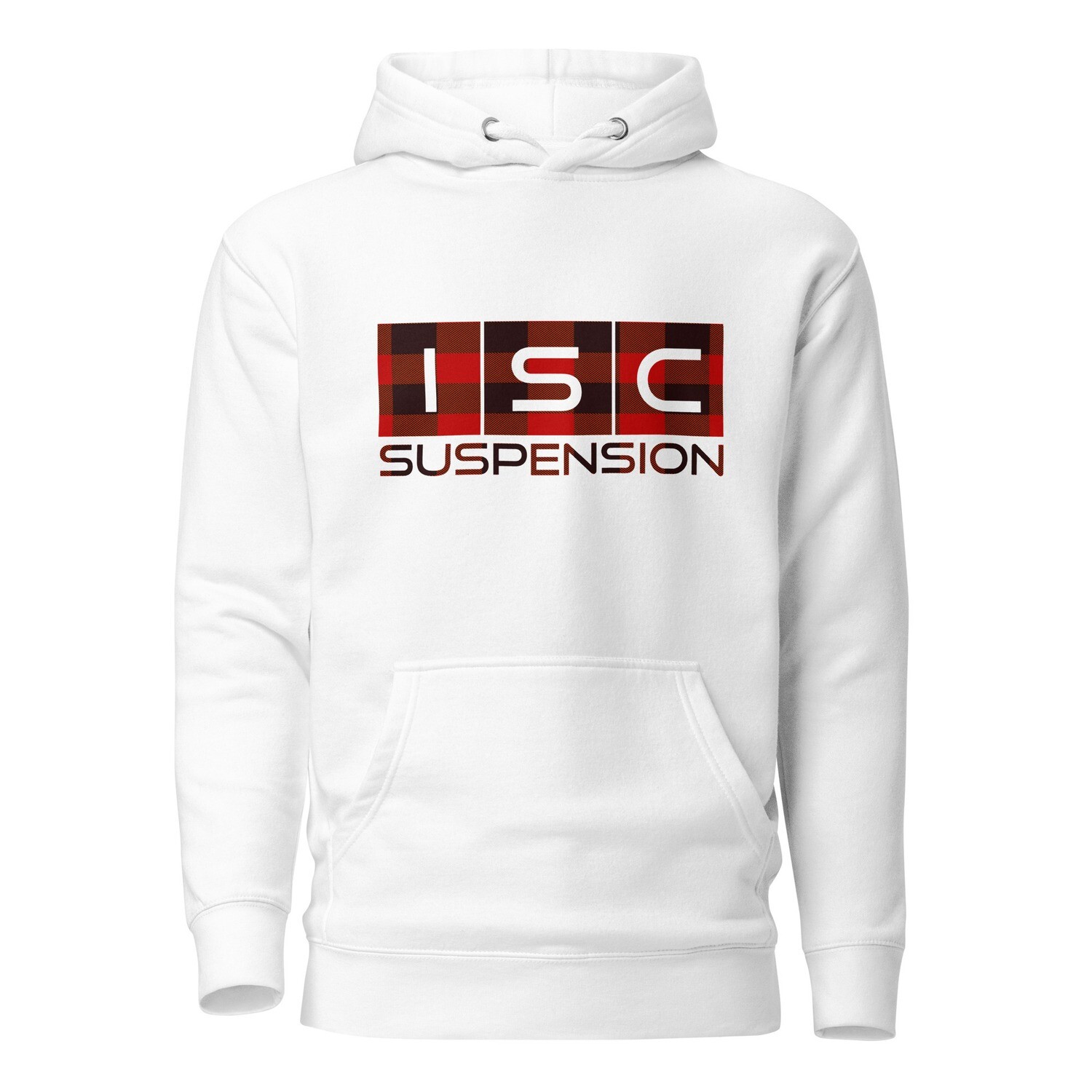 ISC Buffalo Plaid Hoodie WHITE