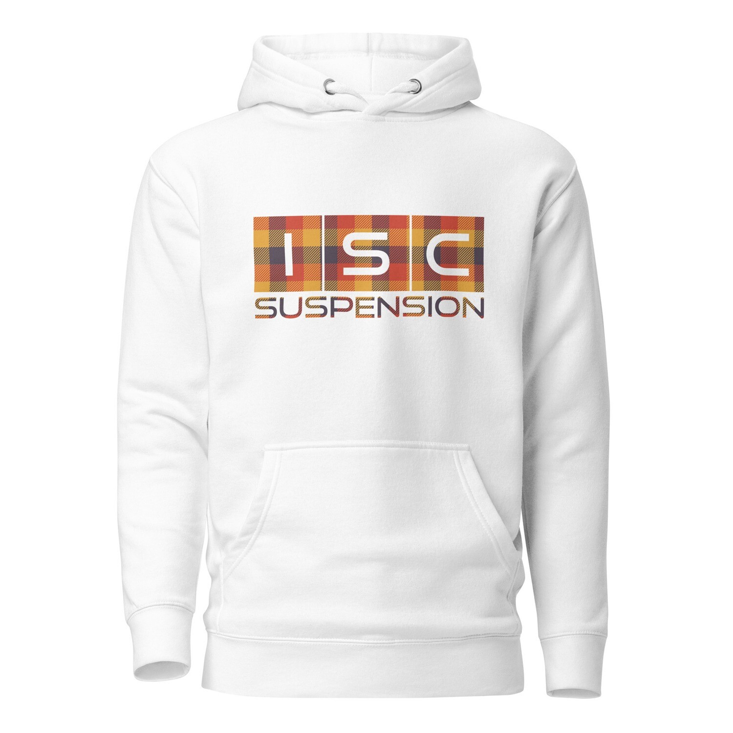 ISC Fall Plaid Hoodie WHITE