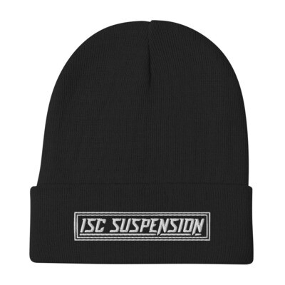 ISC Embroidered Beanie BLACK