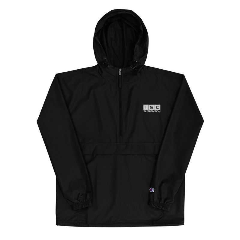 ISC Embroidered Champion Wind / Rain Breaker BLACK