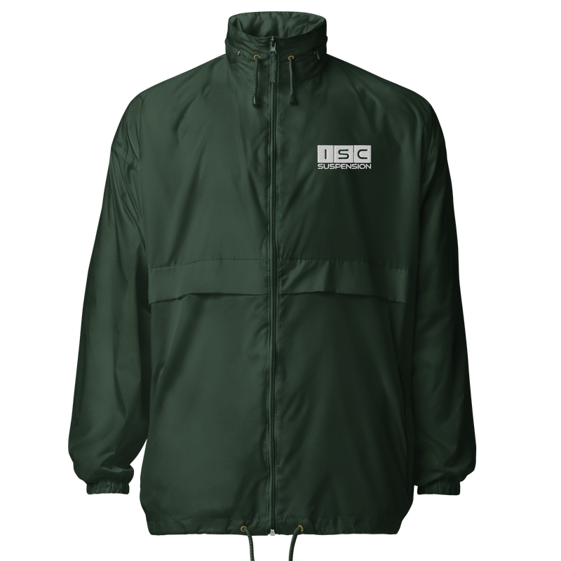 ISC Embroidered Unisex windbreaker Forest Green