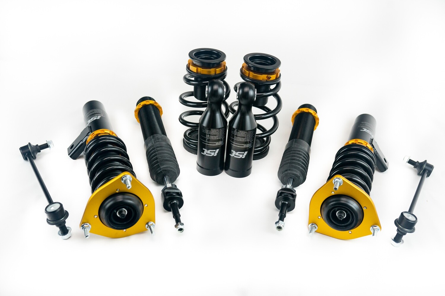 Volkswagen Mk5/Mk6 FWD + R Models (55mm) ISC V2 Basic Coilover Suspension With Coilover Covers Volkswagen Mk5/Mk6 FWD + R Models (55mm) ISC V2 Basic Coilover Suspension With Coilover Covers