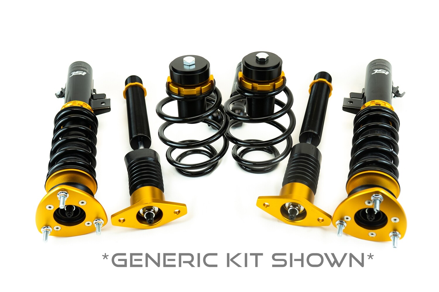 Volkswagen Golf + Jetta  Mk4 99-05 ISC V2 Basic Coilover Suspension With Coilover Covers