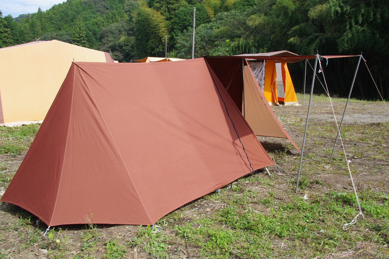 スクータリスト フルコットン ヴィンテージ幕 Ａ型テント HAWLEY NOMAD 3