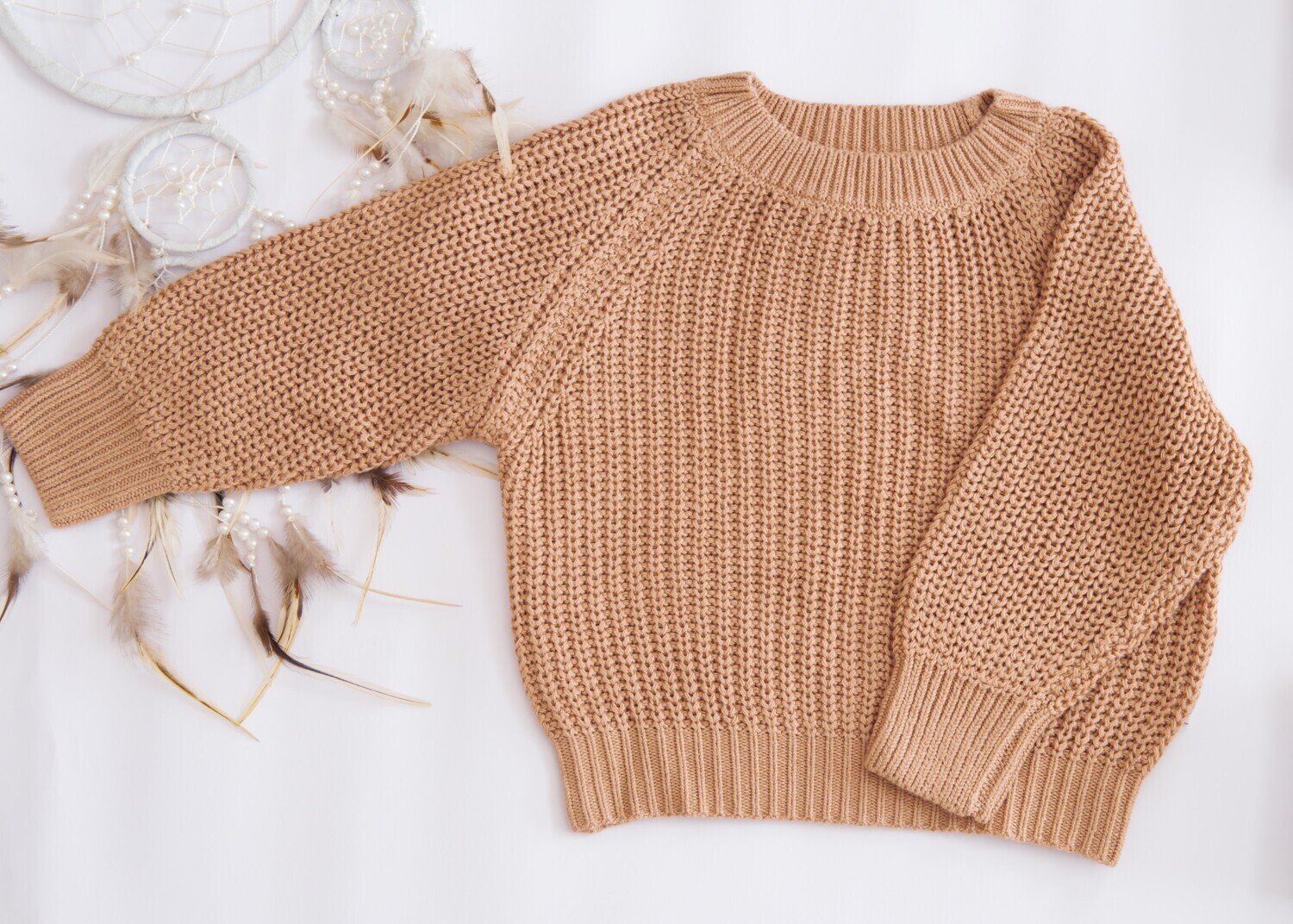 Halo and Horns Chunky Knit Sweater - Organic Cotton - Sirrocco