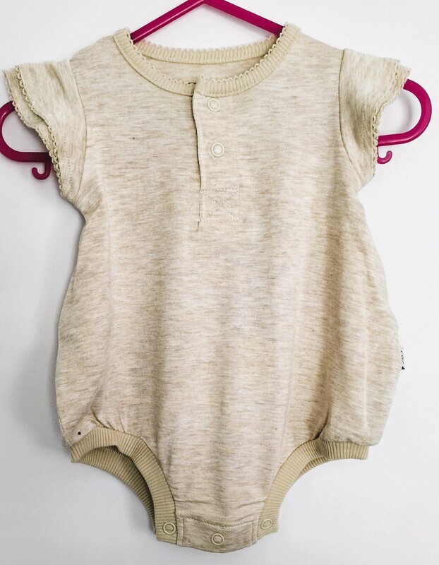 Halo and Horns - Bamboo Bubble Onesie Oat