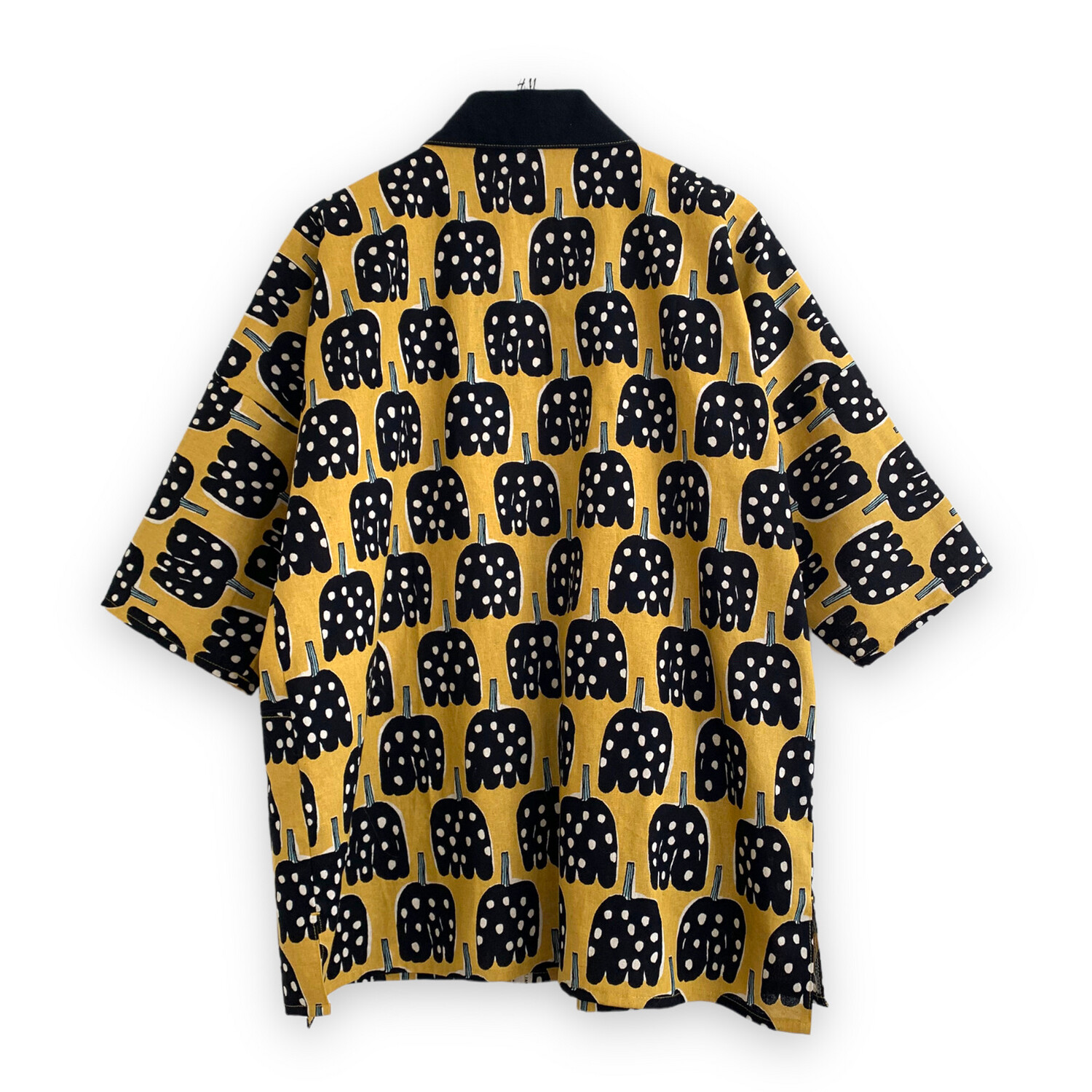 Kimono Style Outer With Three Quarter Sleeves - Cotton