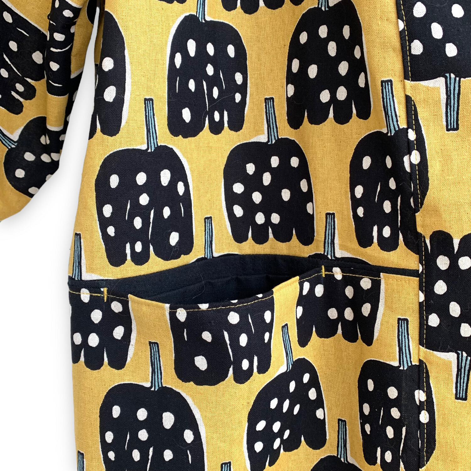 Kimono Style Outer With Three Quarter Sleeves - Cotton