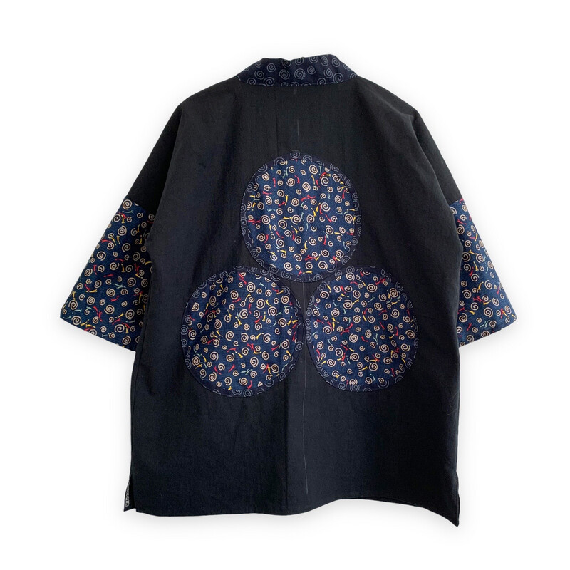 Kimono Style Outer With Three Quarter Sleeves - Cotton
