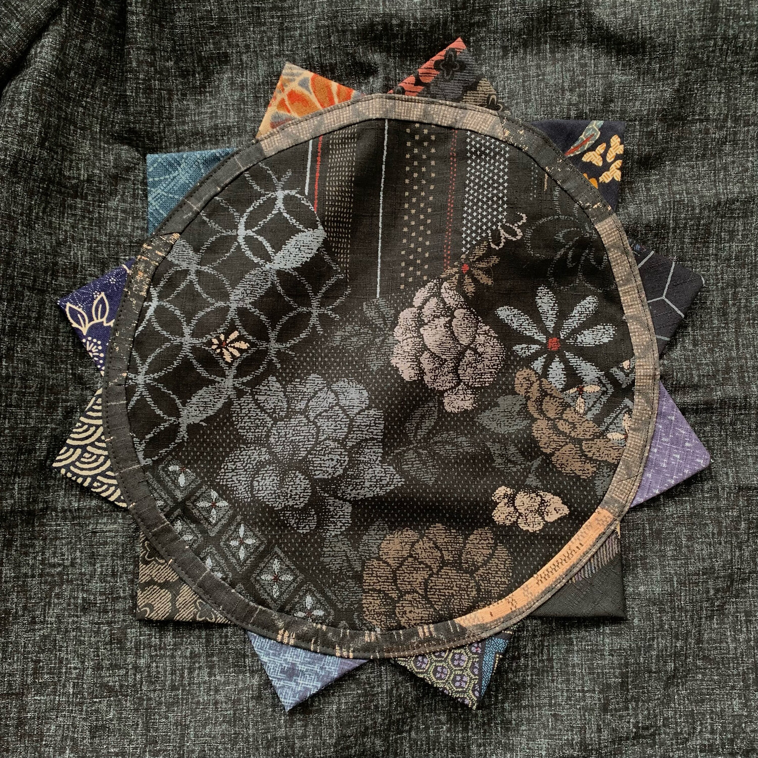 Kimono Style Outer With Three Quarter Sleeves - Cotton