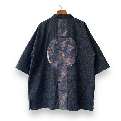 Kimono Style Outer With Three Quarter Sleeves - Cotton