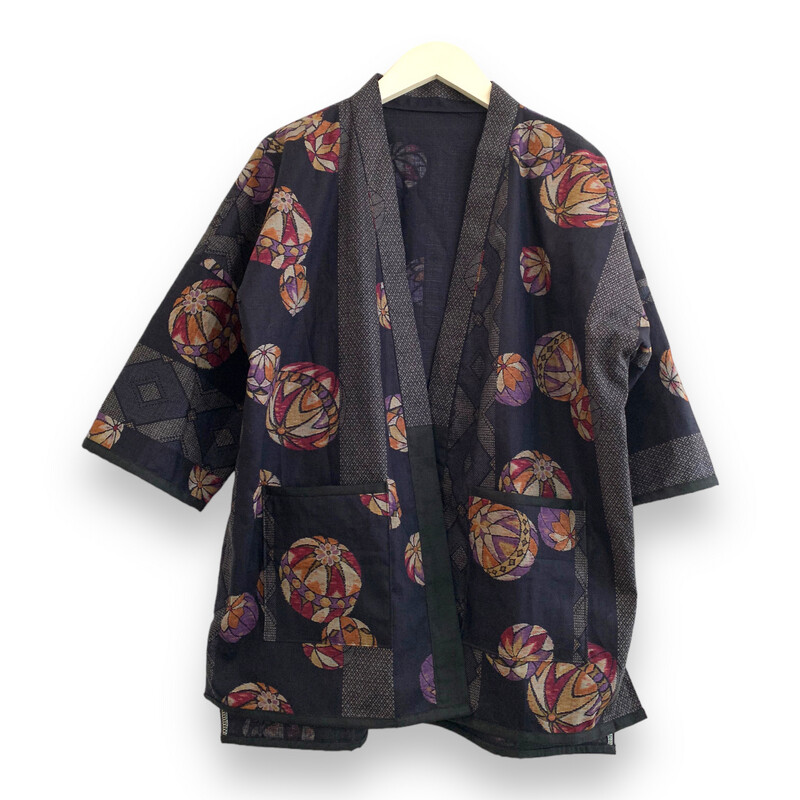 Kimono Style Outer With Three Quarter Sleeves - Cotton