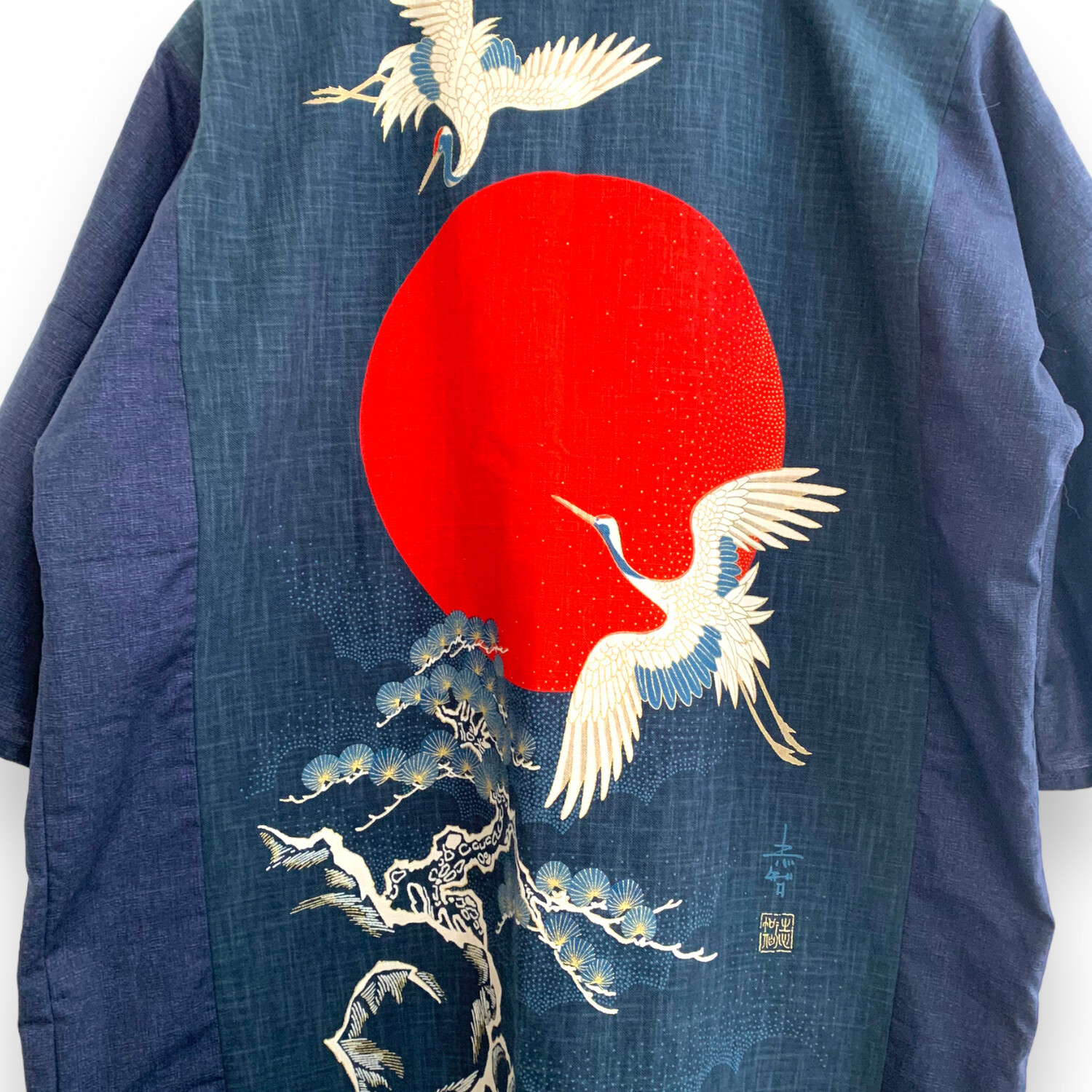 Kimono Style Outer With Three Quarter Sleeves - Cotton