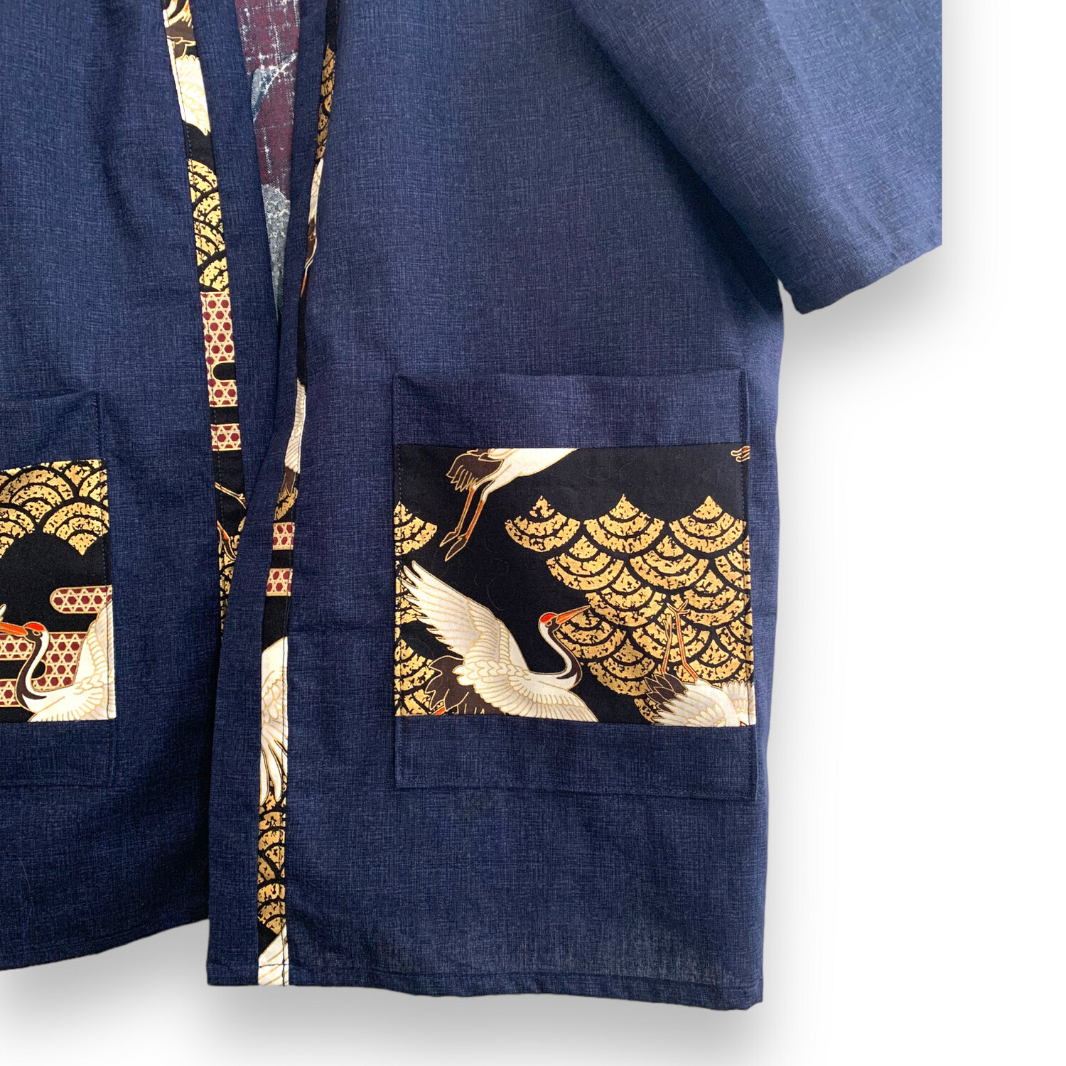 Kimono Style Outer With Three Quarter Sleeves - Cotton