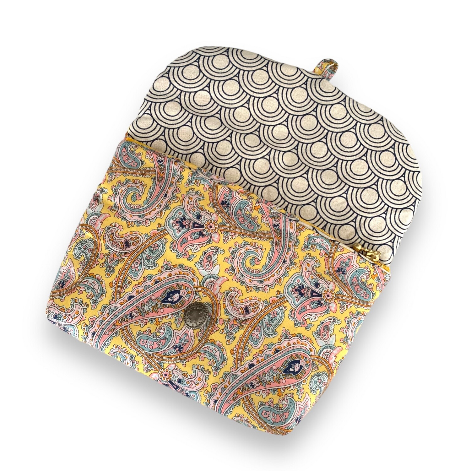 Flap Pouch With Inner Zipper Pocket