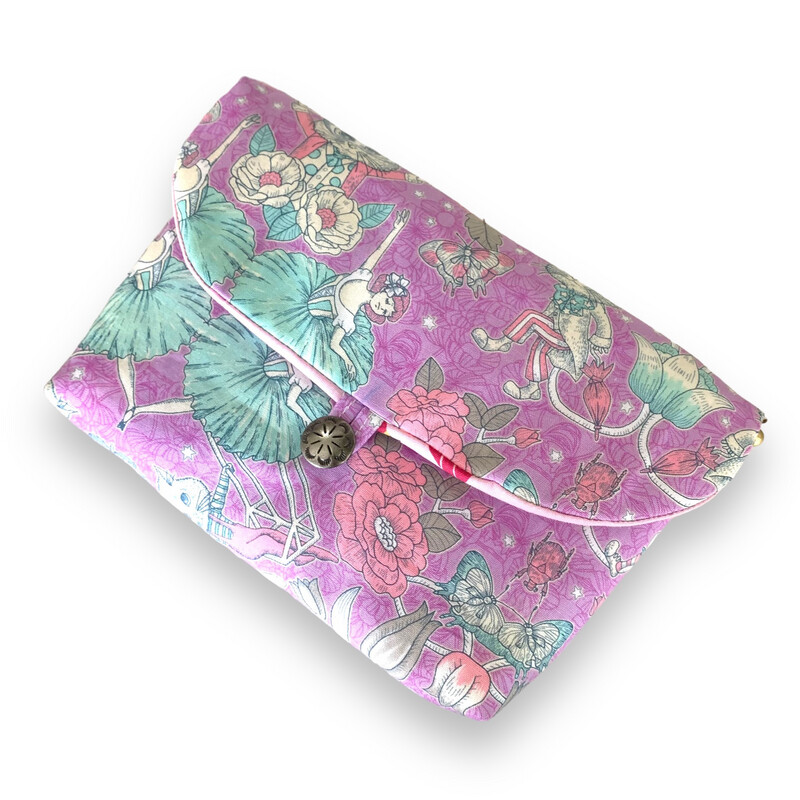 Flap Pouch With Inner Zipper Pocket