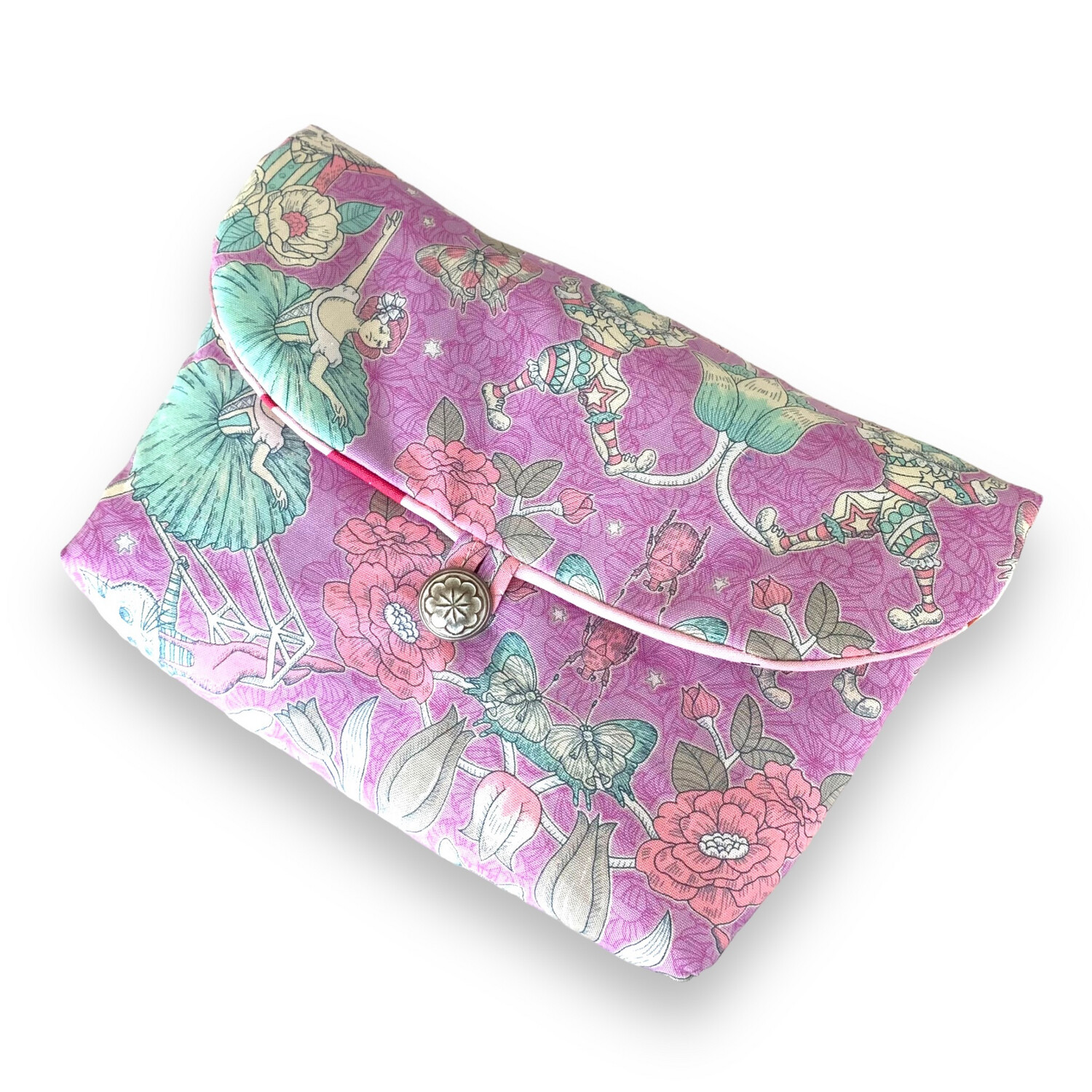 Flap Pouch With Inner Zipper Pocket